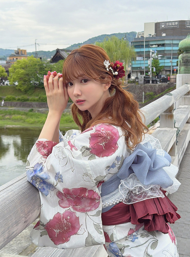 芍薬花柄浴衣セット