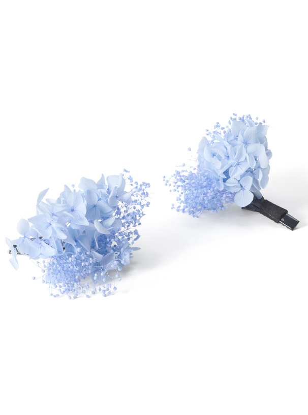 フラワーコサージュヘアクリップ2点セット