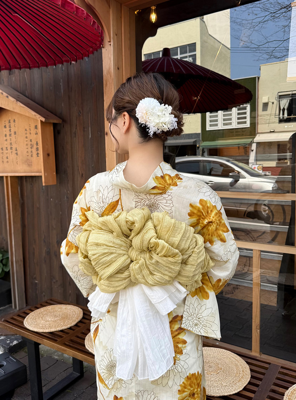 フラワーコサージュヘアクリップ2点セット