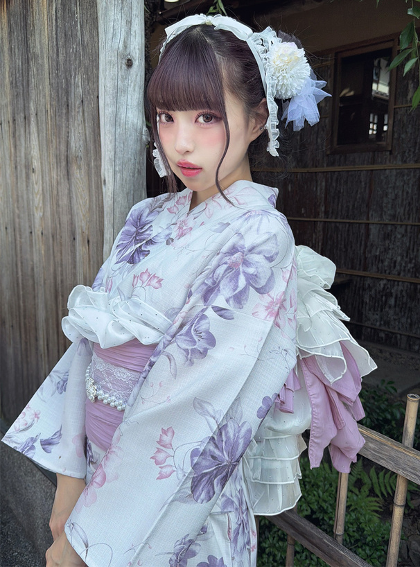フラワーコサージュヘアクリップ2点セット
