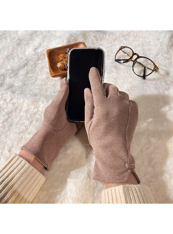 リボン付きスマホ対応グローブ[ga072] | レディースファッション