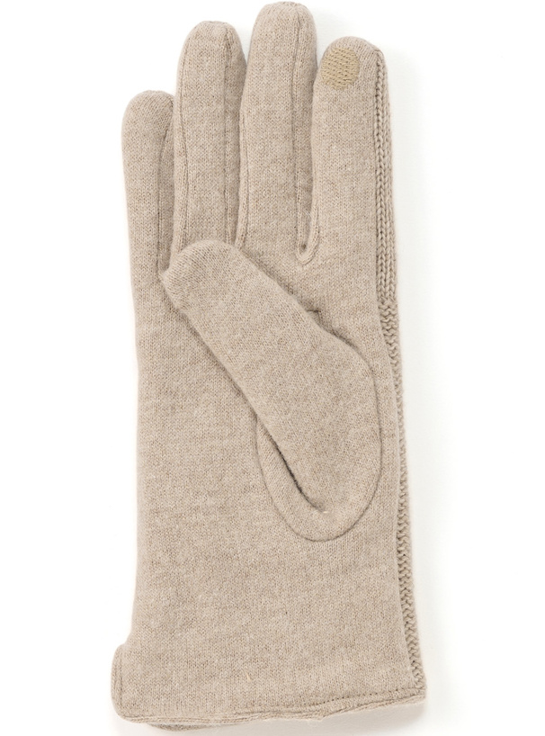 スマホ対応ケーブル編みニットグローブ