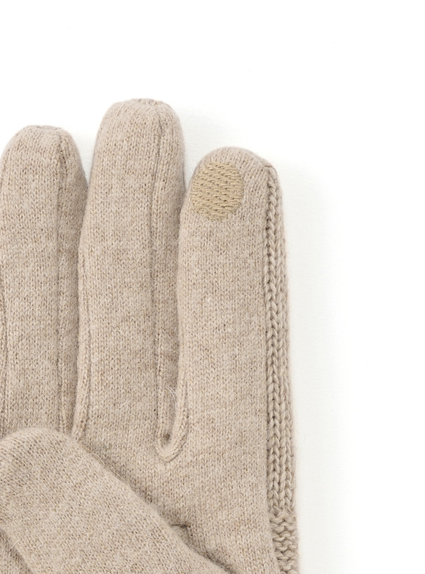 スマホ対応ケーブル編みニットグローブ