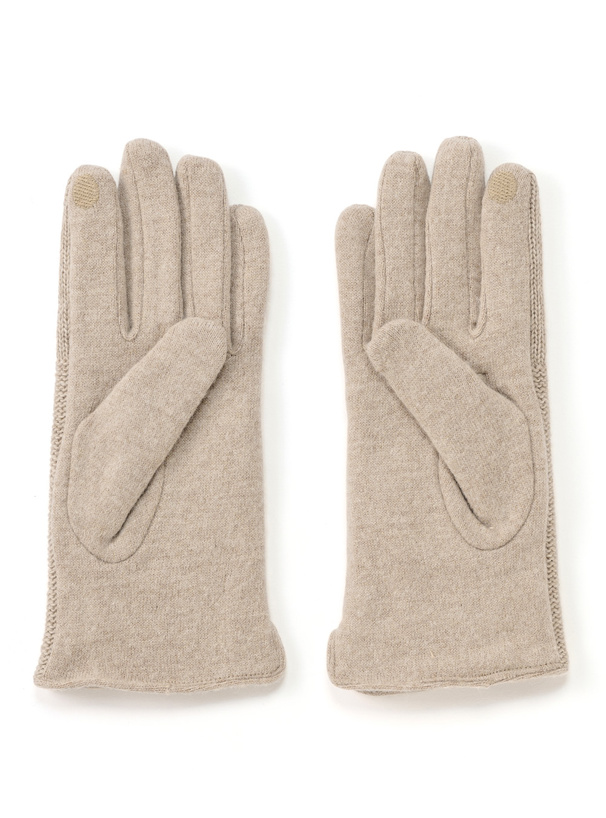 スマホ対応ケーブル編みニットグローブ