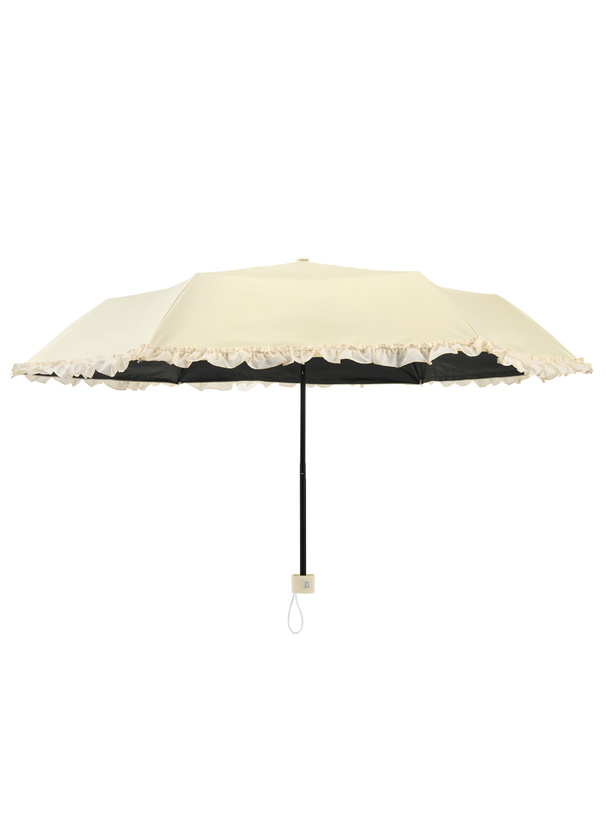 晴雨兼用フリル折りたたみ傘