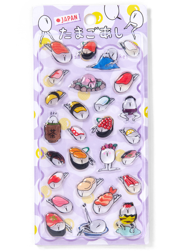 たまごあしのぷっくりシール JAPAN