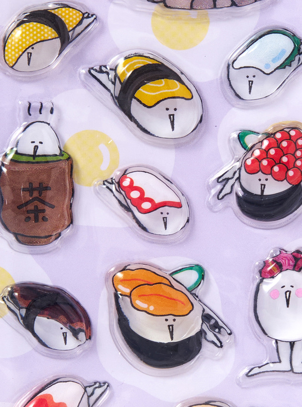 たまごあしのぷっくりシール JAPAN