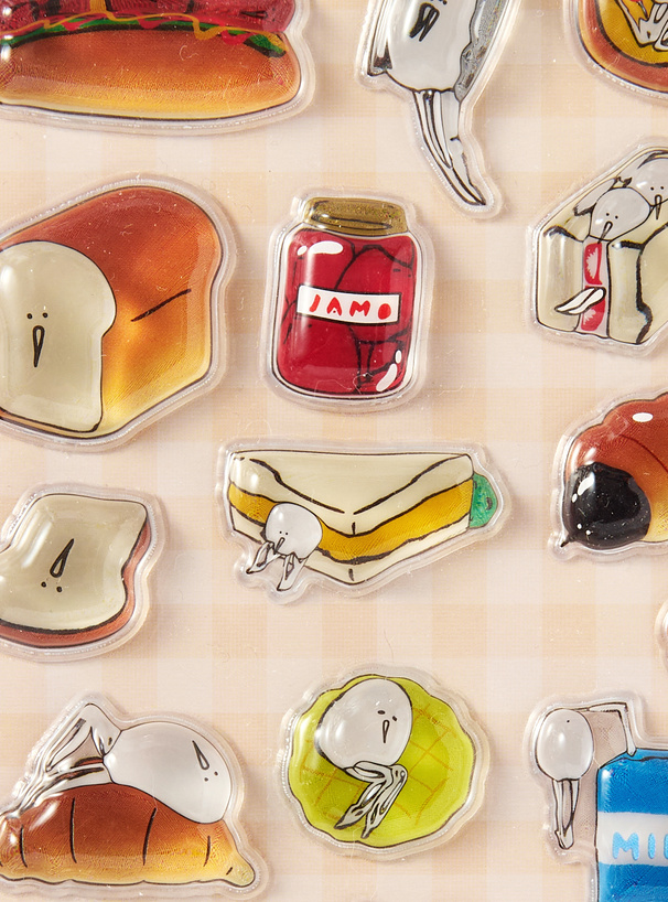 たまごあしのぷっくりシール ベーカリー