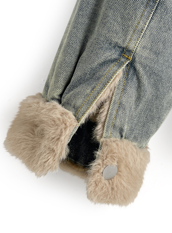 襟2Wayファーデニムジャケット[gc285] | レディースファッション通販の