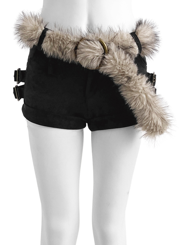 ファーベルト付きショートパンツ[gc328] | レディースファッション通販