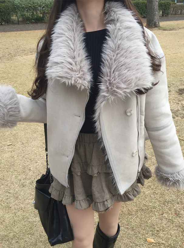 ファースエードジャケット[gc340] | レディースファッション通販の