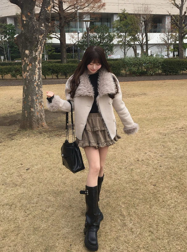 ファースエードジャケット