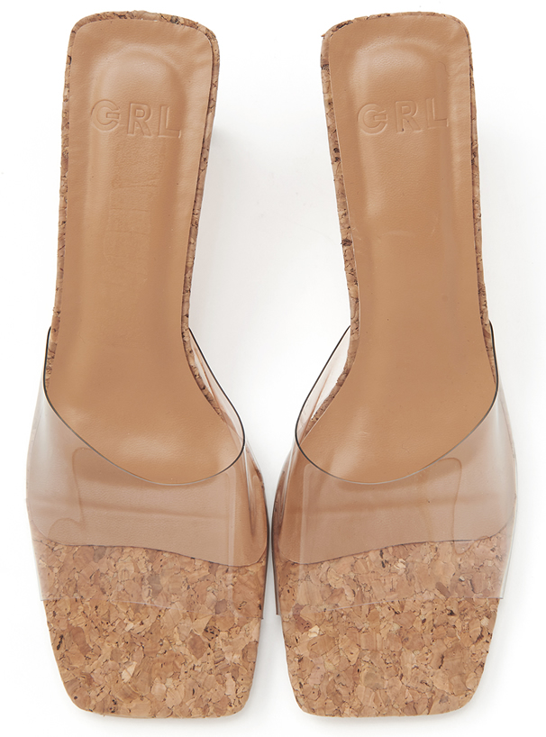 クリアアッパーxコルクソールサンダル Gd1215 レディースファッション通販のグレイル Grl 公式