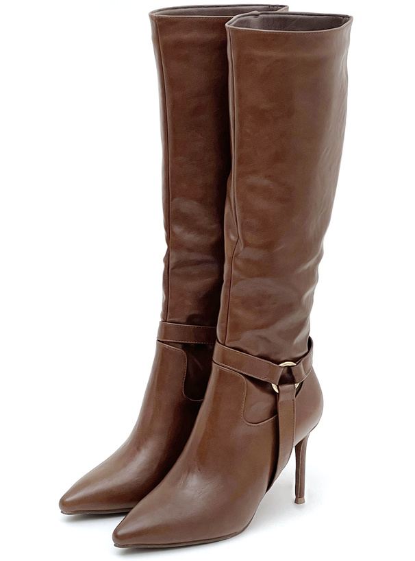 ポインテッドトゥベルトロングブーツ[gd1584] | レディース