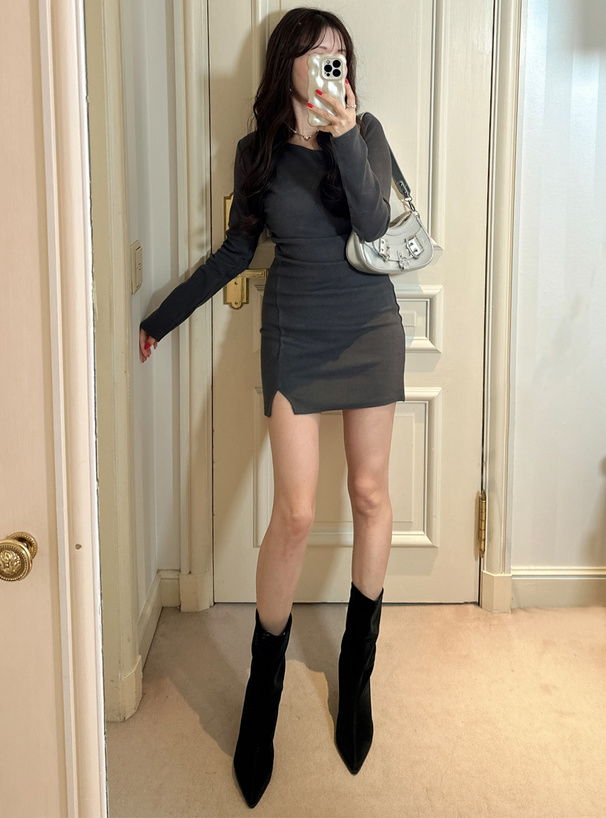 ポインテッドトゥスラウチブーツ