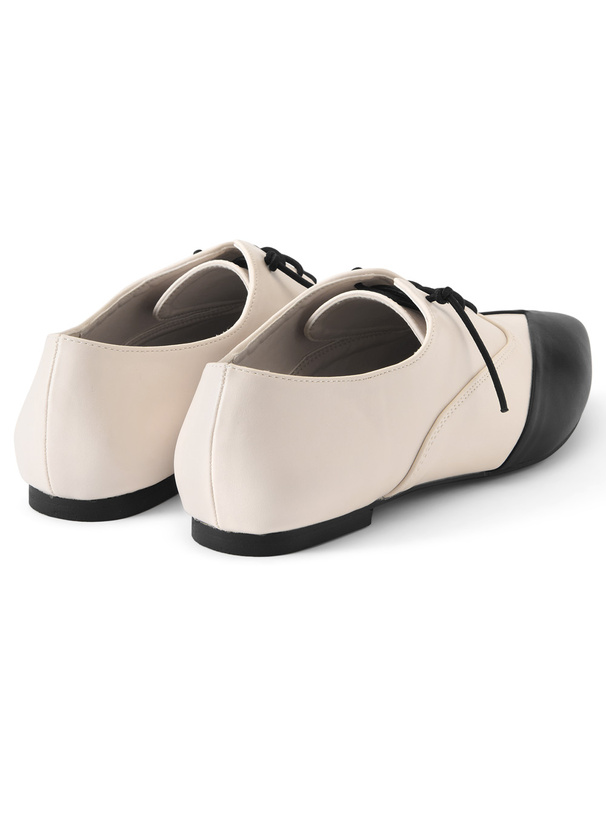 バイカラーレースアップシューズ