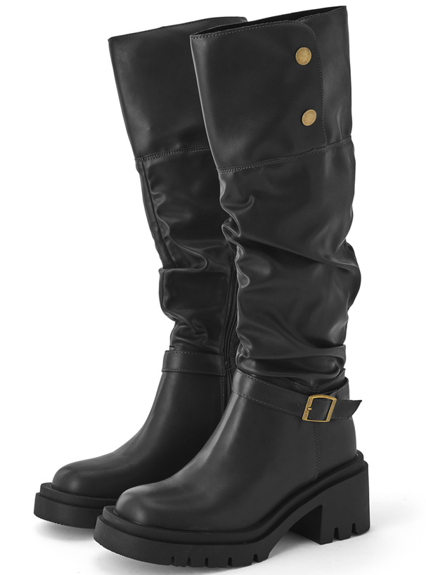 2Wayベルトデザインロングブーツ
