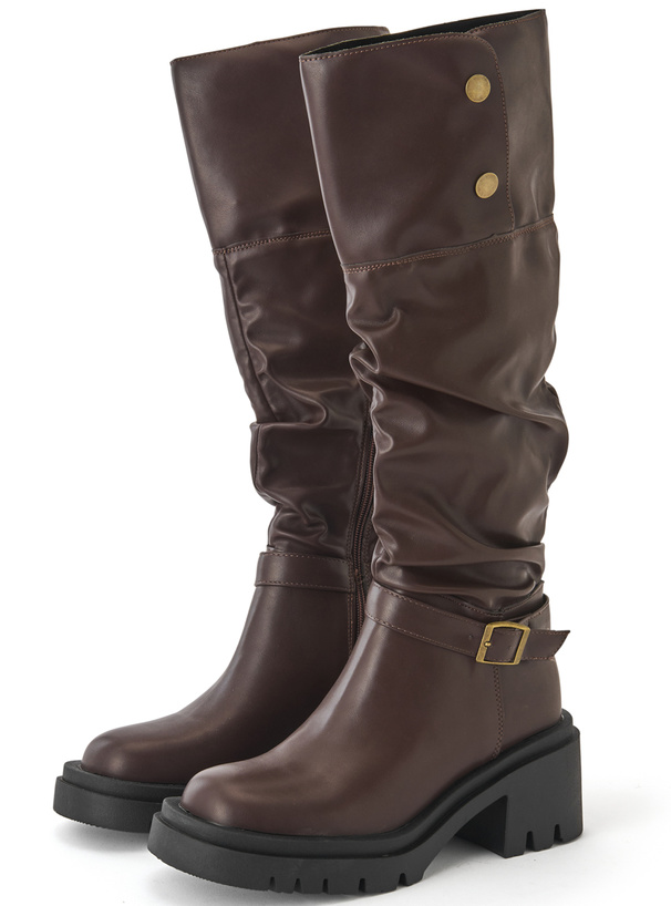 2Wayベルトデザインロングブーツ