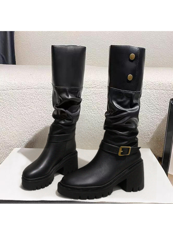 2Wayベルトデザインロングブーツ