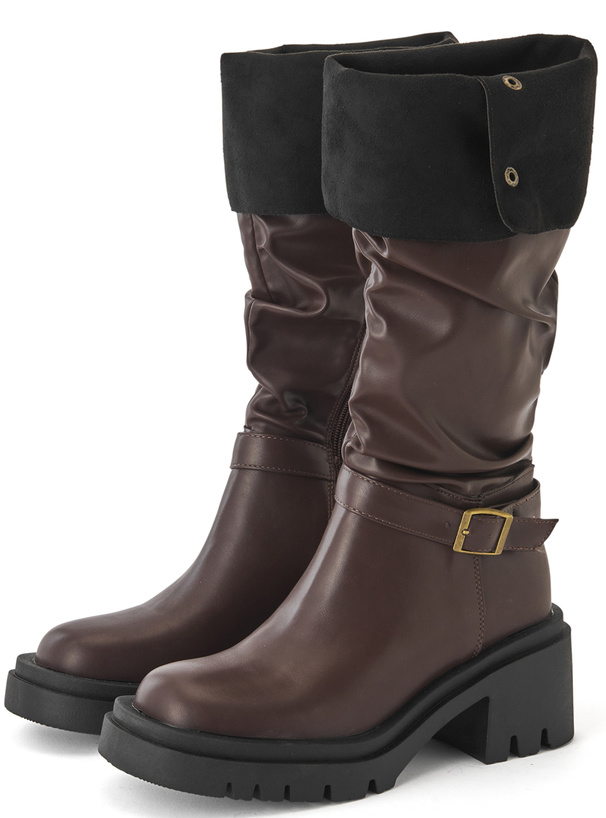 2Wayベルトデザインロングブーツ