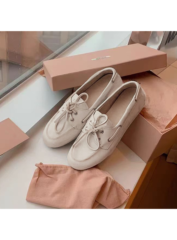 レースアップデッキシューズ