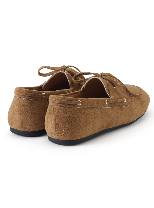 スエードレースアップデッキシューズ