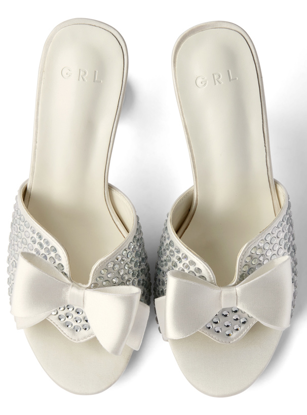 ビッグリボンストーンミュール