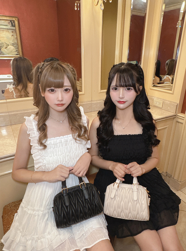 グレー フリル付き 半袖ミニワンピース フリルチュール×ニットミニワンピースセットアップ[tu1030