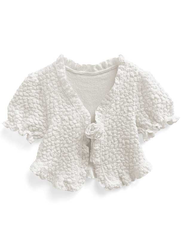 ローズモチーフジャガードボレロ