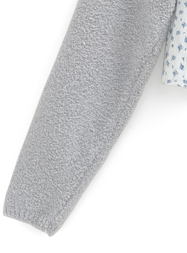 花柄タンクトップxニットボレロアンサンブル