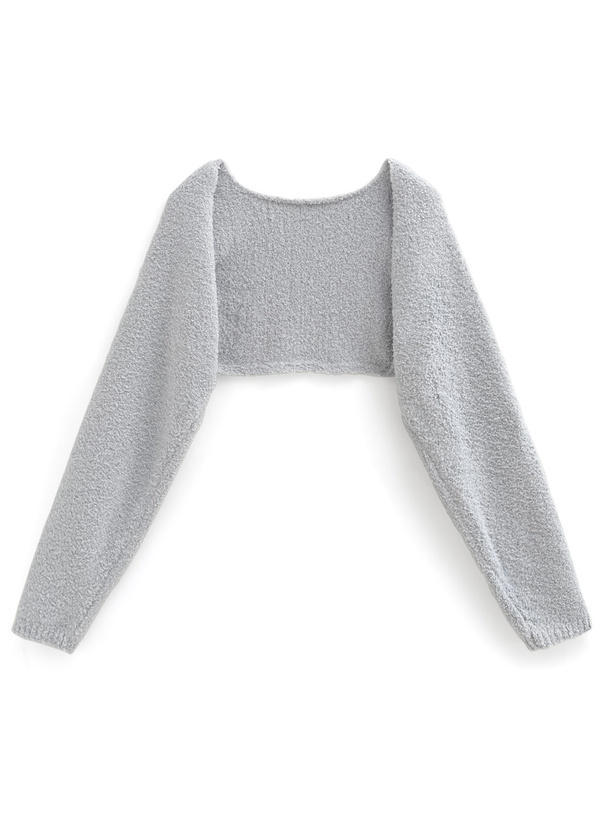 花柄タンクトップxニットボレロアンサンブル