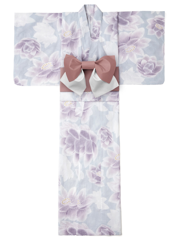 蓮の花柄浴衣セット[gi1318] | レディースファッション通販のグレイル 