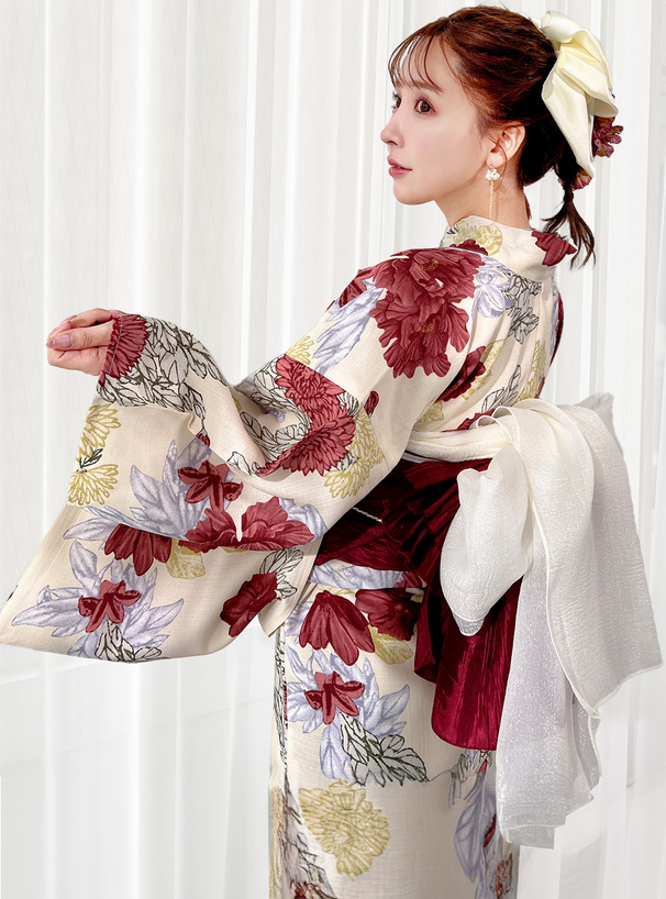三上悠亜 水彩花柄浴衣セット[gi1504] | レディースファッション通販の 