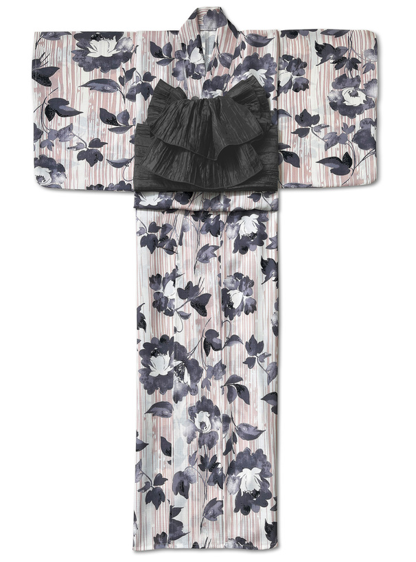 水彩花柄浴衣セット[gi1505] | レディースファッション通販のグレイル 
