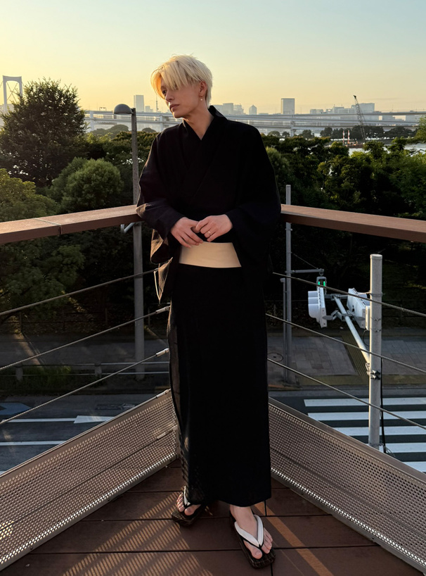 しじら織メンズ浴衣セット