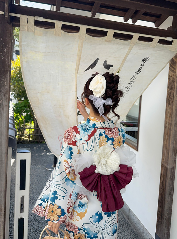 菊手毬浴衣セット