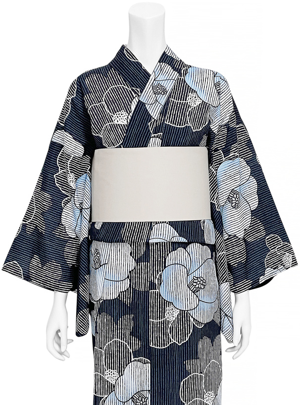 椿浴衣セット