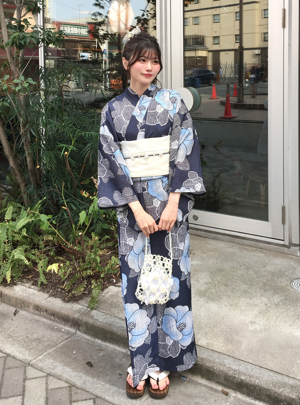 椿浴衣セット