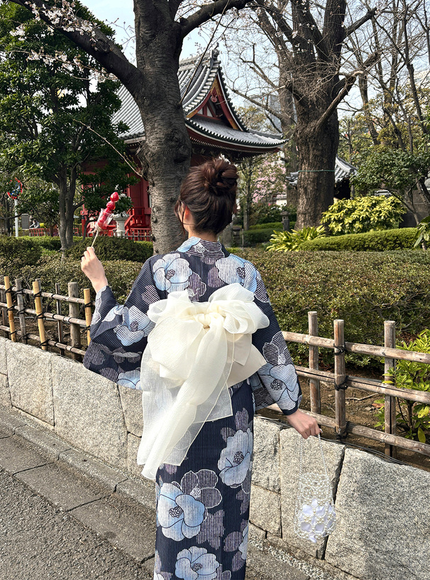 椿浴衣セット