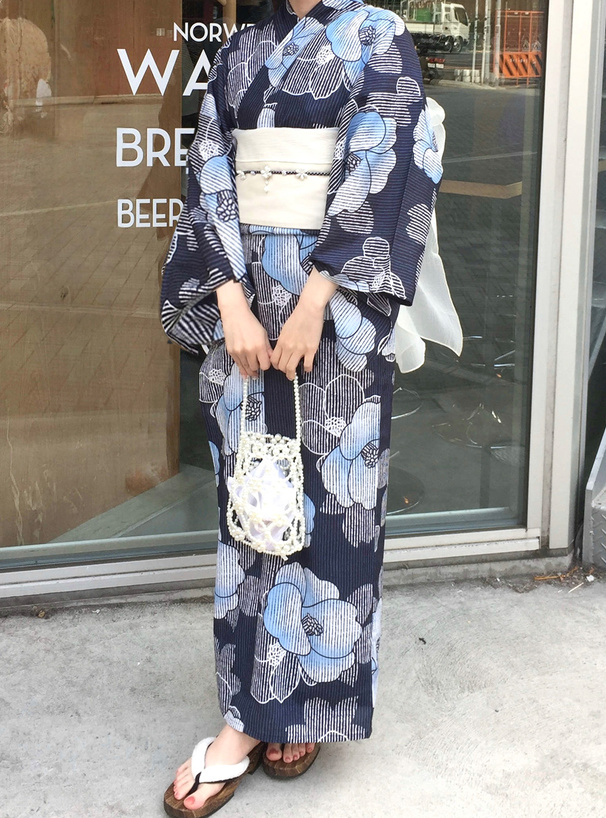 椿浴衣セット