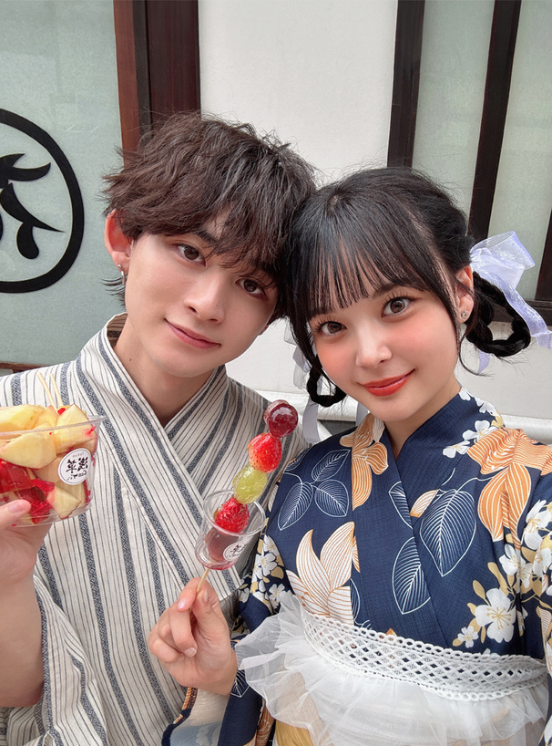 花柄浴衣セット