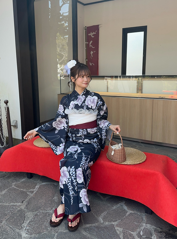 藤浴衣セット
