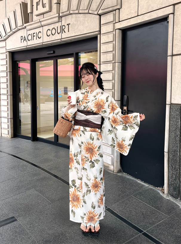 5ｃmヒール花柄レース下駄