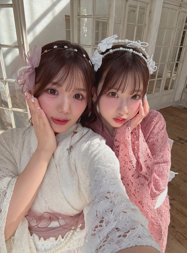 チュールリボンヘアピン