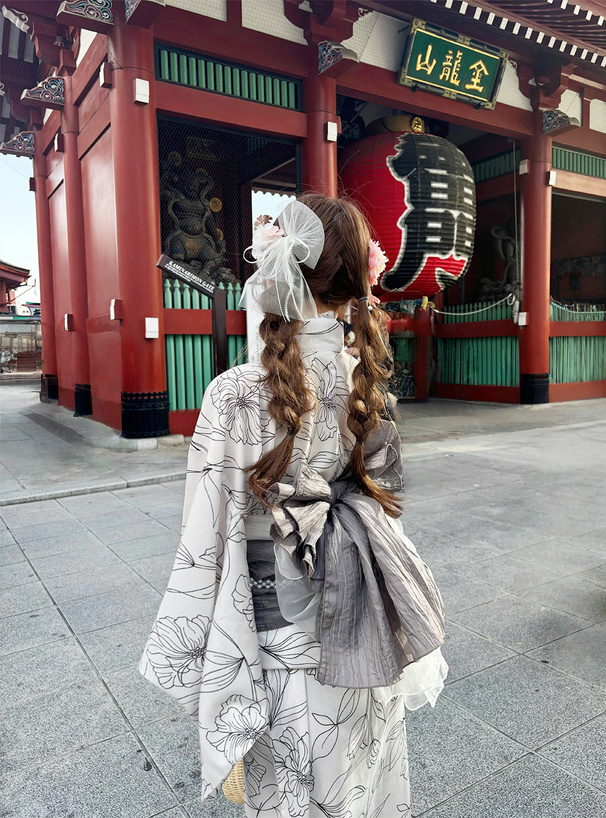 チュールリボンヘアピン