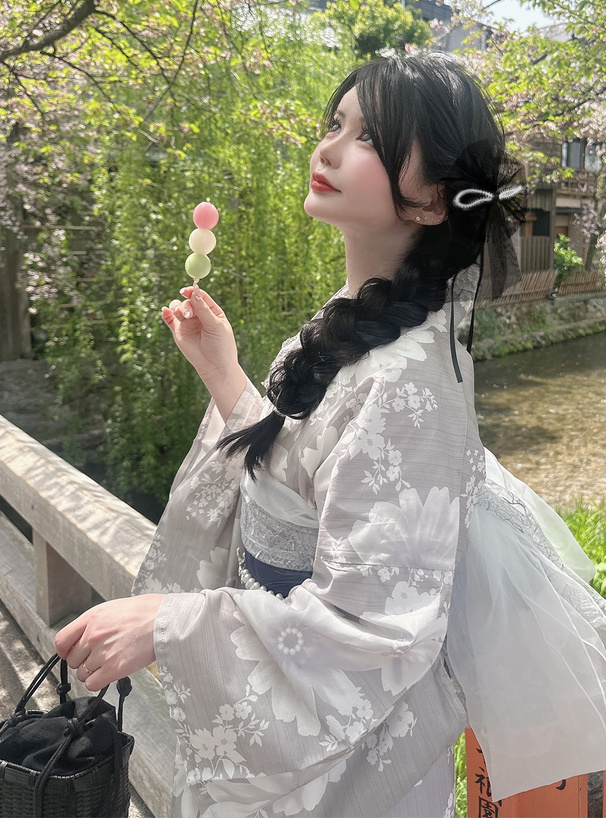 チュールリボンヘアピン