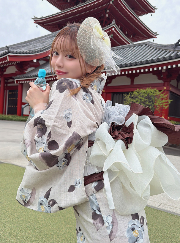 椿柄浴衣セット[gi1703] | レディースファッション通販のグレイル(GRL