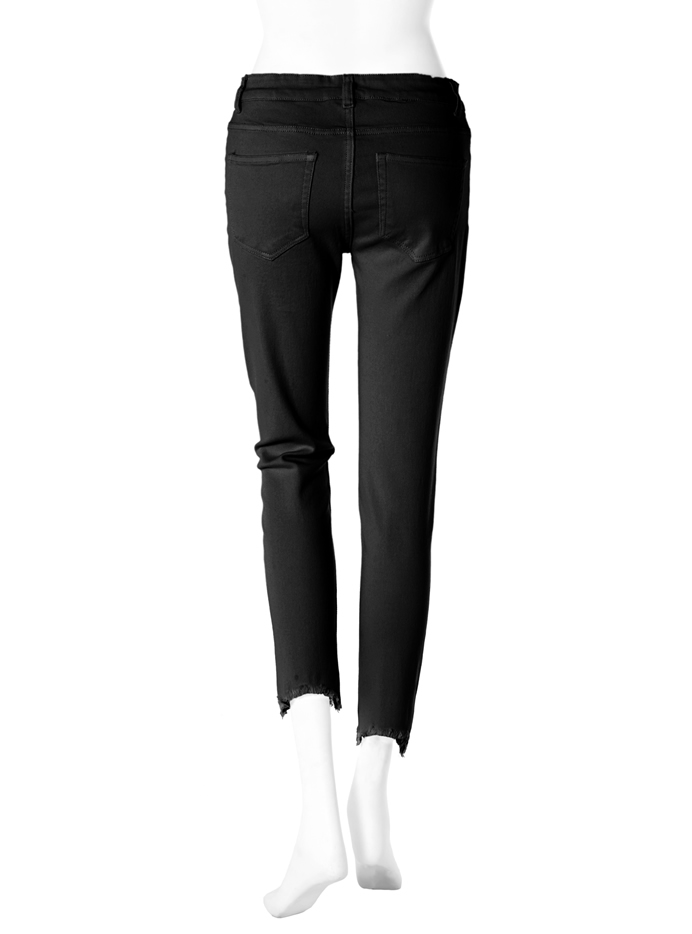 フライドヘムストレッチスキニーパンツ
