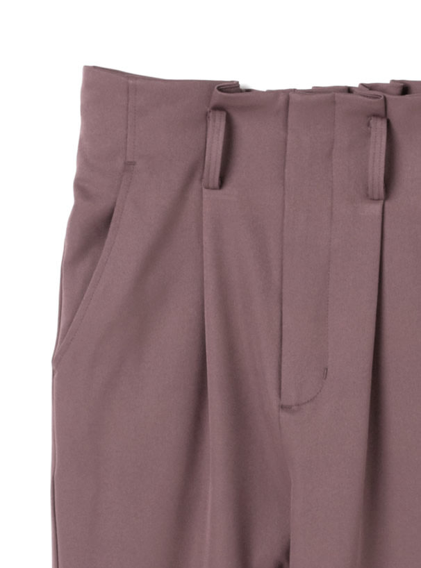 アシンメトリービスチェXベルト付きパンツセットアップ