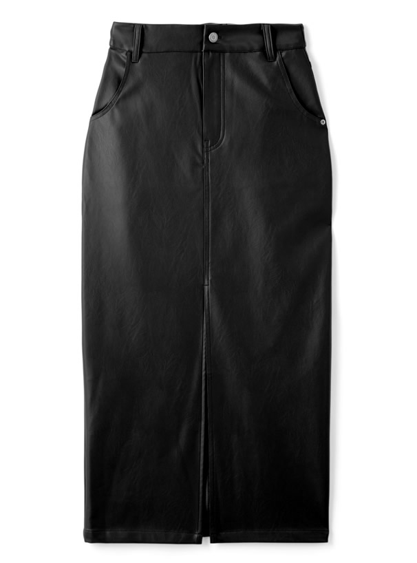 フロントスリットレザータイトスカート[gm503] レディースファッション通販のグレイル(GRL)【公式】